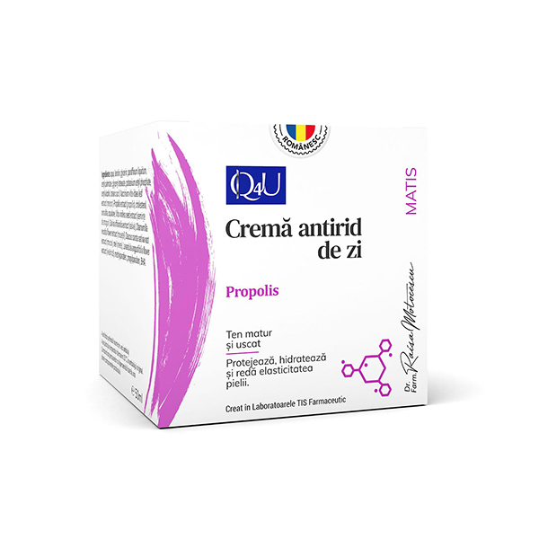 Q4U Cremă antirid de zi cu propolis